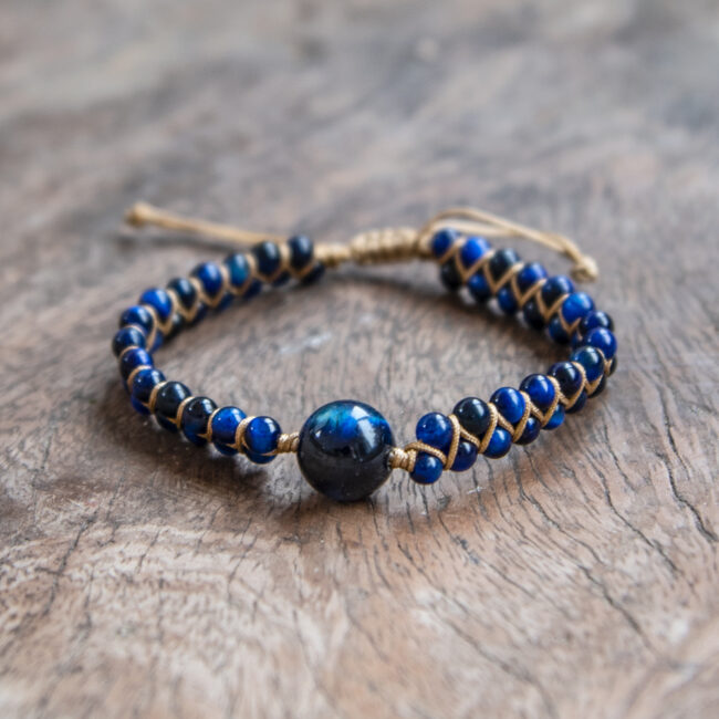 bracelet gem stones blue