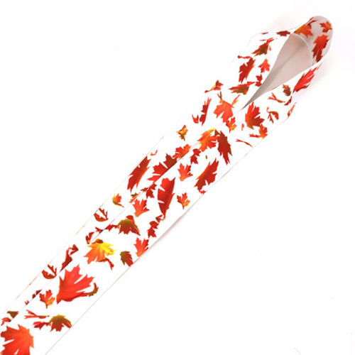 keycord lanyard herfst bladeren met telefooncord