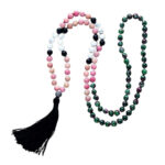 Mala ketting 108 parelmala ketting, 8 mm vulkaansteen halsketting 7