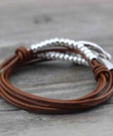 bracelet brown leather