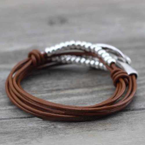 bracelet brown leather