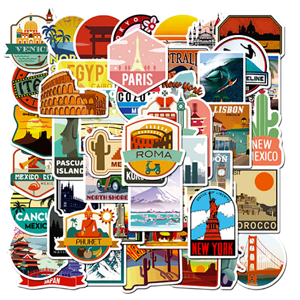 laptop stickers reizen