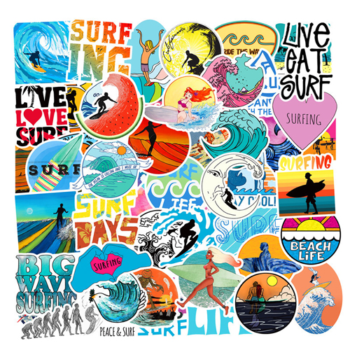 laptop stickers surfen