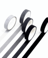 washi tape zwart wit