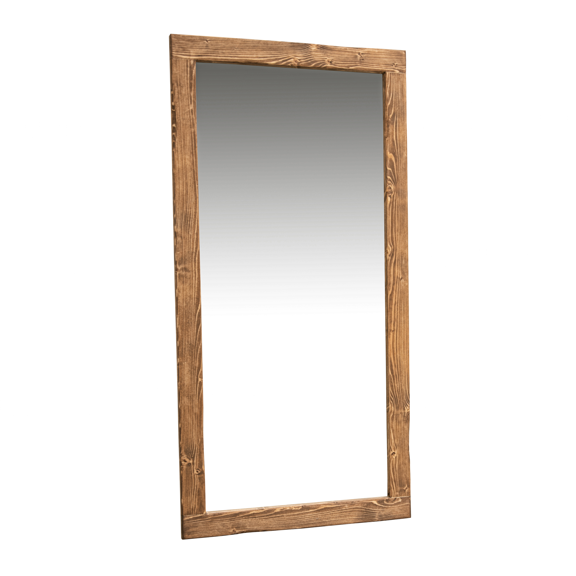 spiegel donker houten lijst