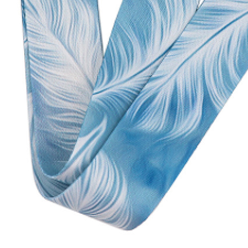 keycord blue feathers