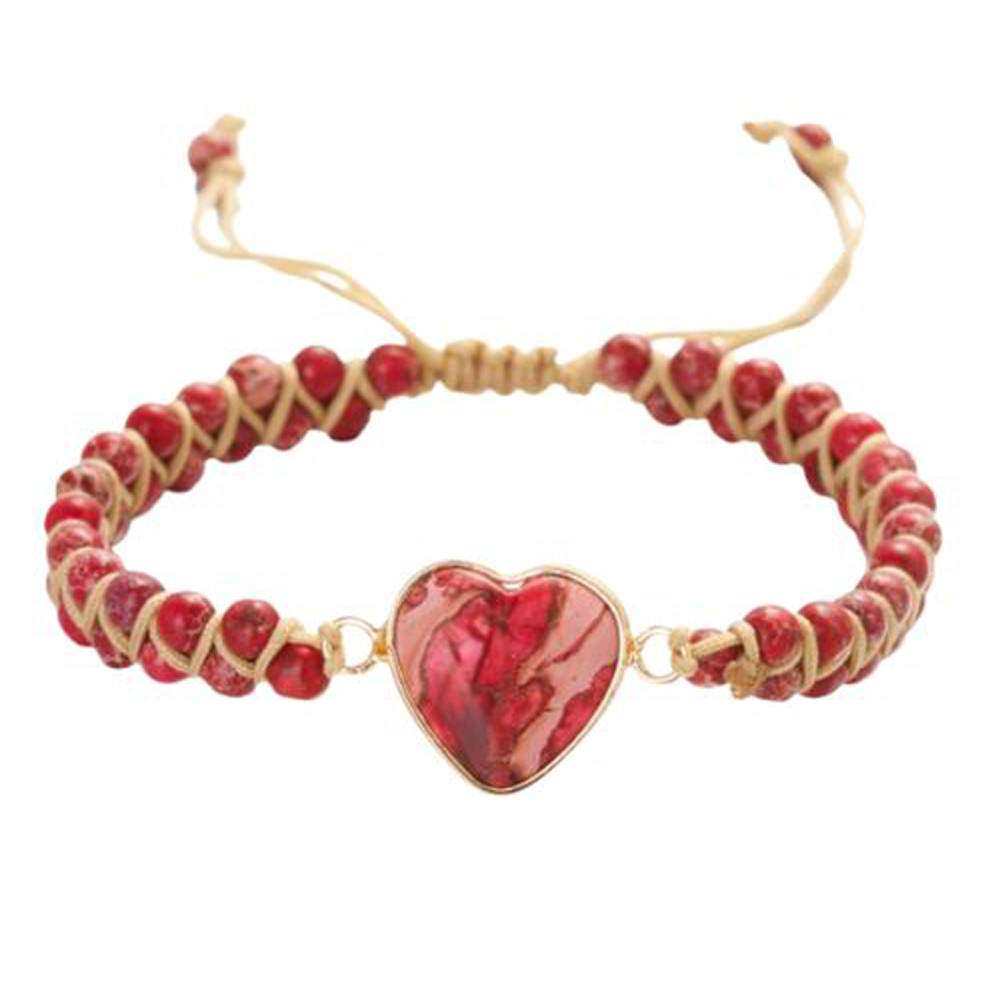armband heart red