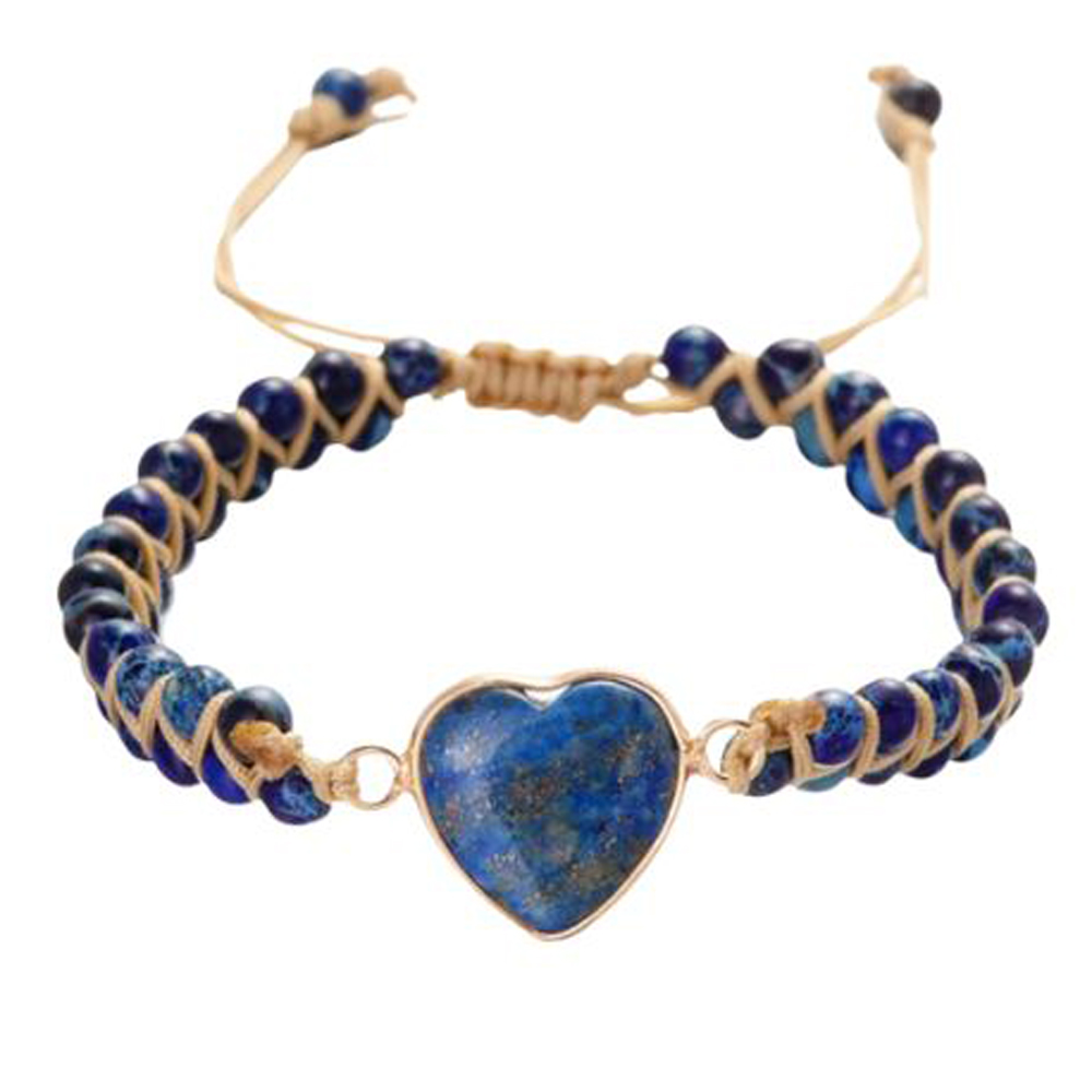 armband hearts blue