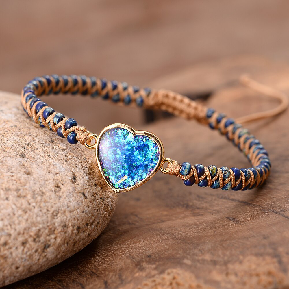 armband valentijn hart blauw