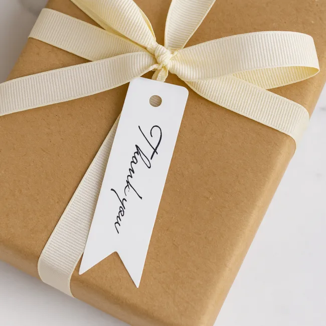 set 100 labels wit thank you