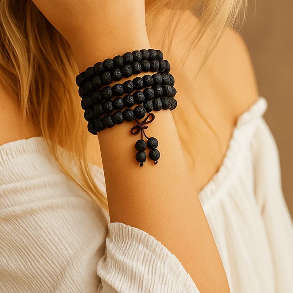 mala armband black lava m 2 armbands black lava