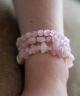 armbanden set rozenkwarts