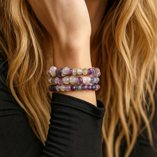 armbanden set fluoriet