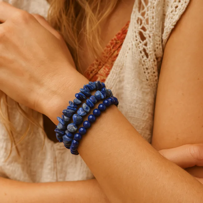 armbanden set lapis lazuli