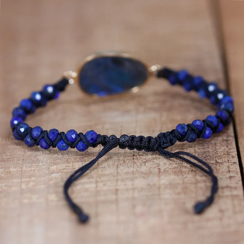 armband lapis lazuli blue
