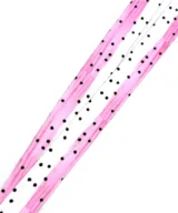 keycord dots pink white