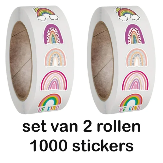 stickers regenboog