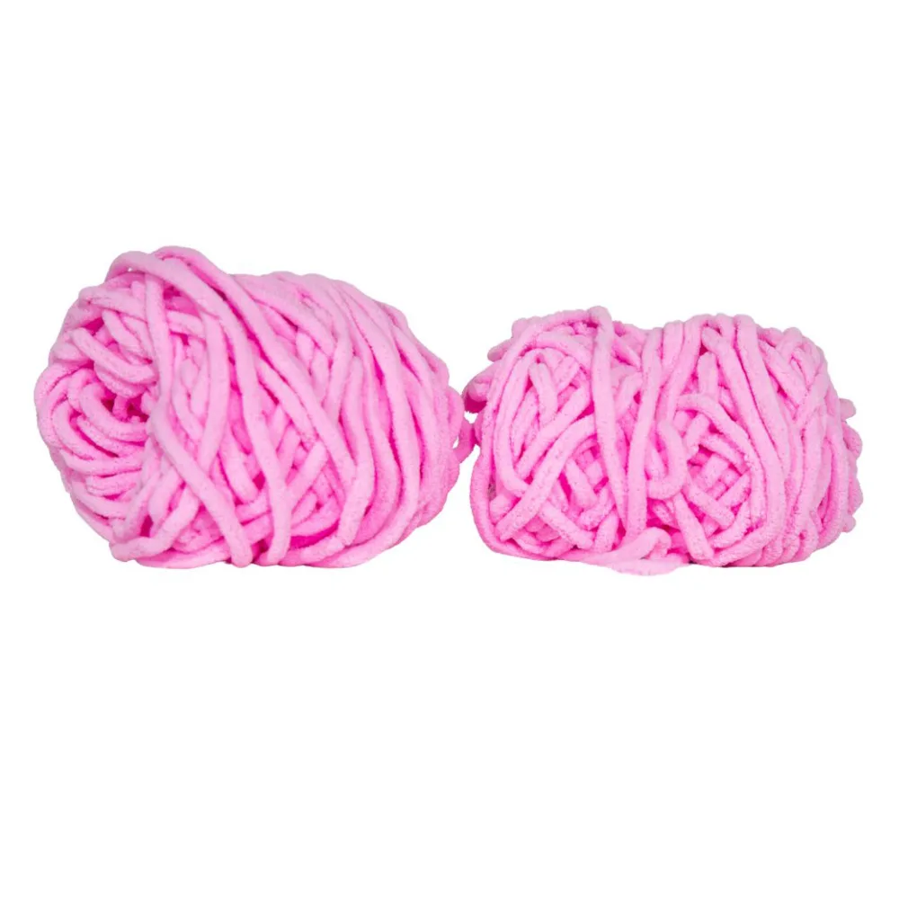 chunky wol pastel roze voor haken