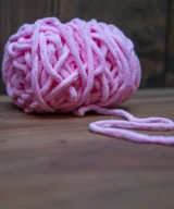 chunky wol pastel roze voor haken