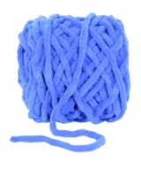 chunky wol voor haken blauw