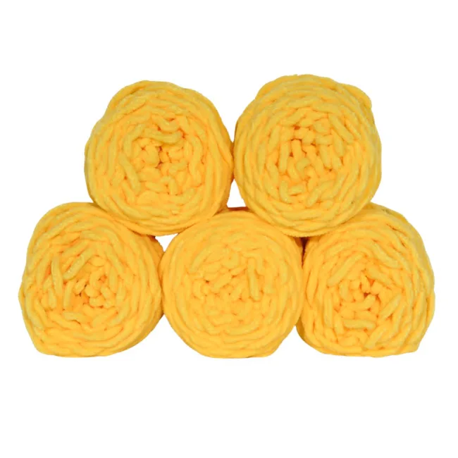 chunky wol voor haken geel