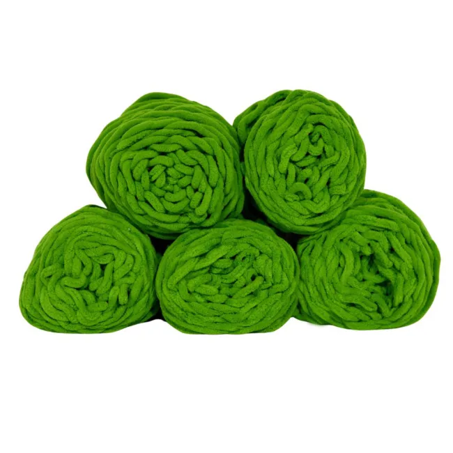 chunky wol voor halen gras groen