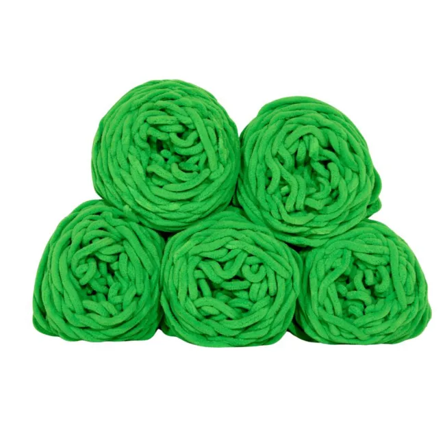 chunky wol voor haken groen