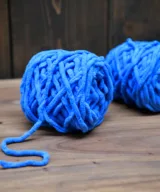 chunky wol voor haken blauw