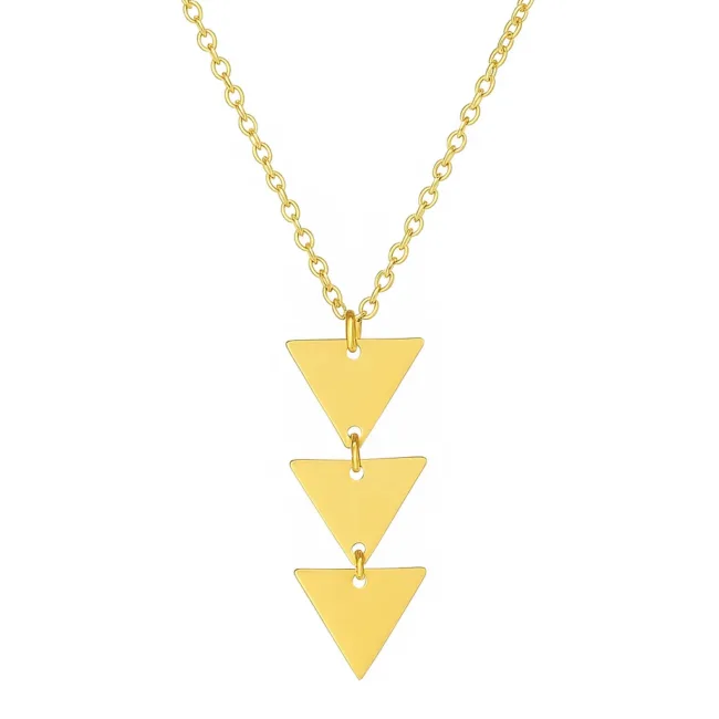 ketting driehoekjes goud