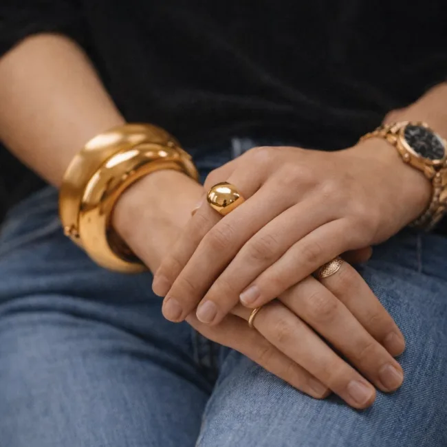 armband Sophia glanzend goud