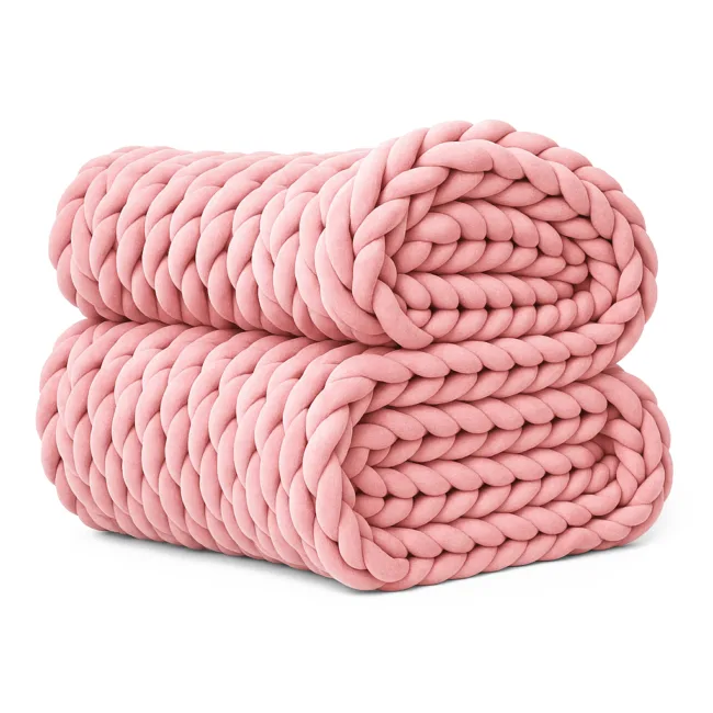 chunky woondeken roze