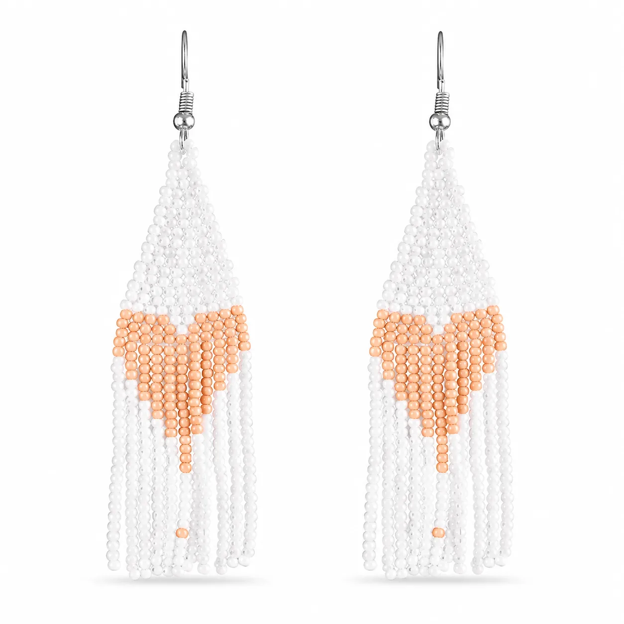 oorbellen heart white 1 oorhangers heart white