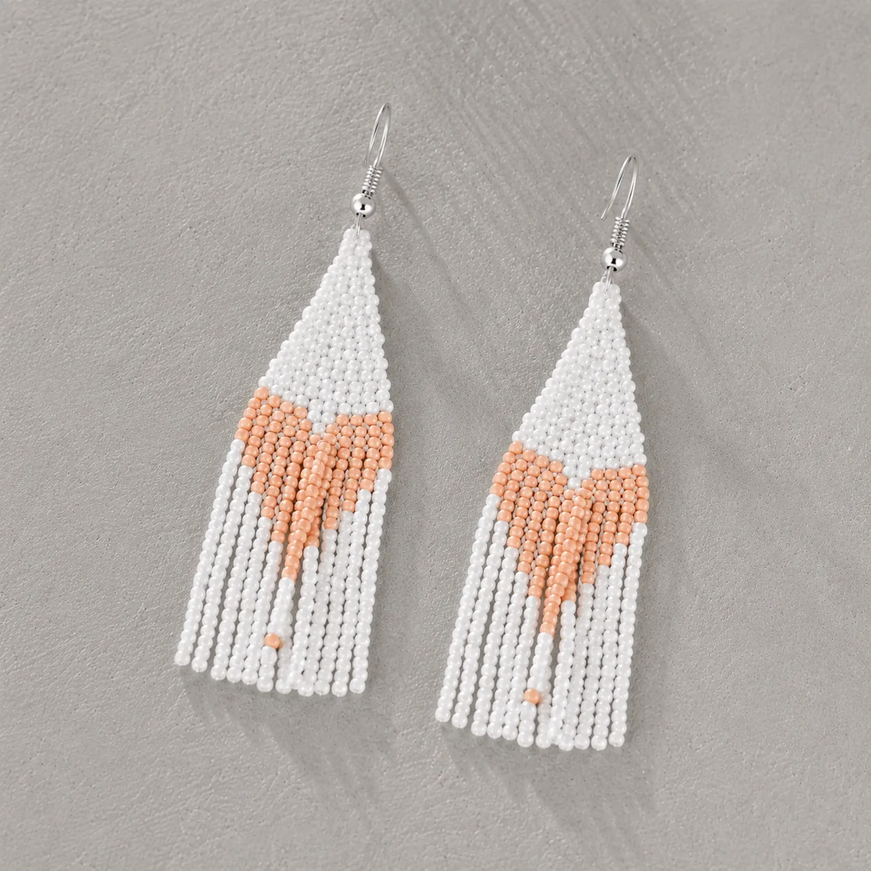 oorbellen heart white 3 oorhangers heart white