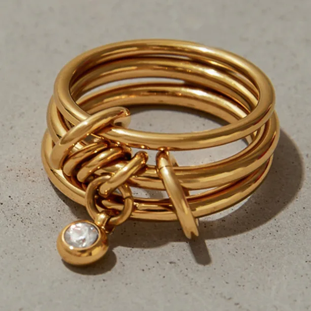 ringen set Sienna Goud