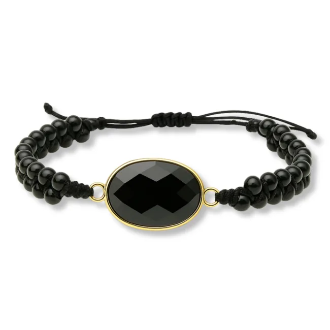 armband agaat zwart