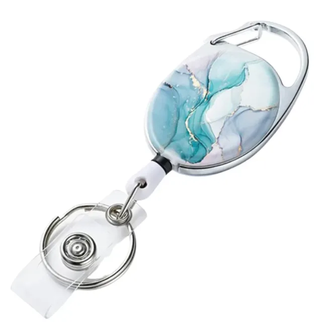 Badgehouder RVS Blue Marble