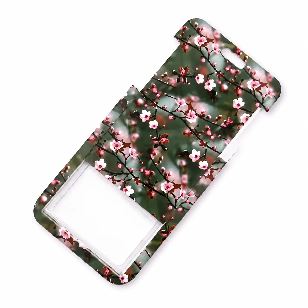 badgehouder cherry blossom met trekkoord horizontaal 5 badgehouder cherry blossom