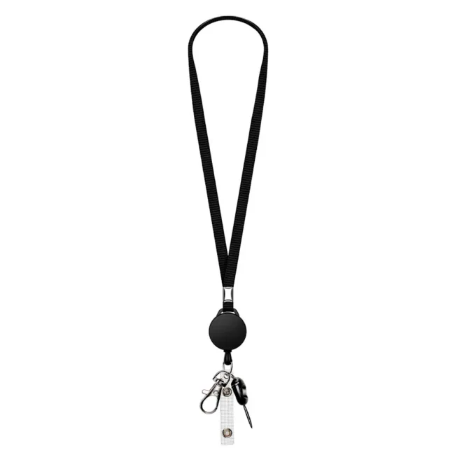 Badgehouder Zwart met Halskoord