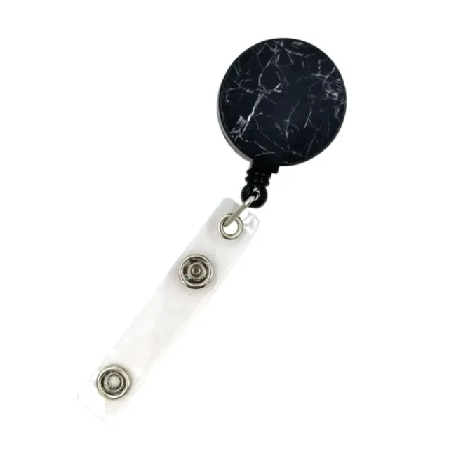Badgehouder Black Marble