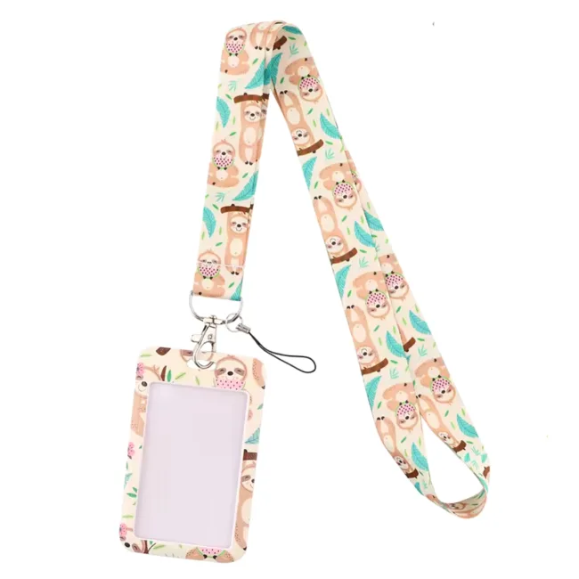 keycord met pashouder luiaard