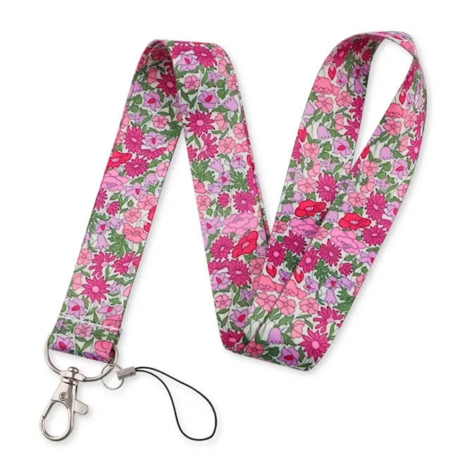 Keycord Bloemen Roze