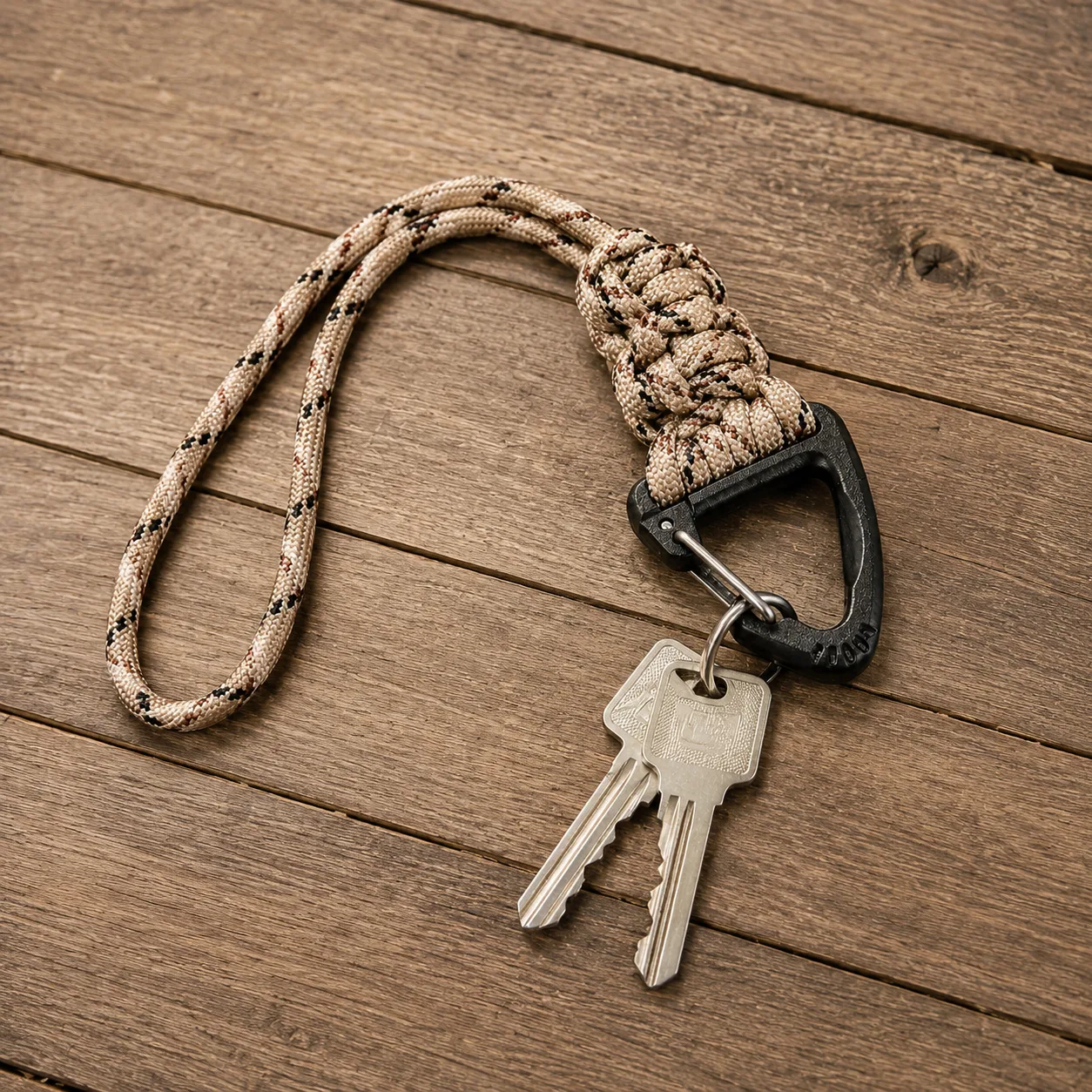 keycord haak-clipsluiting zand 3 keycord clipsluiting zand