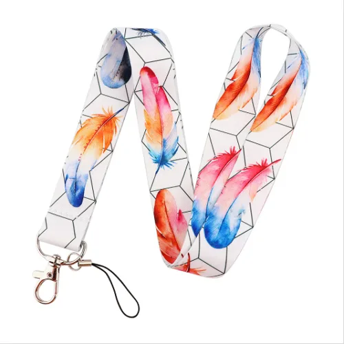 keycord gekleurde veren