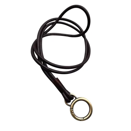 Keycord Donkerbruin Leer L