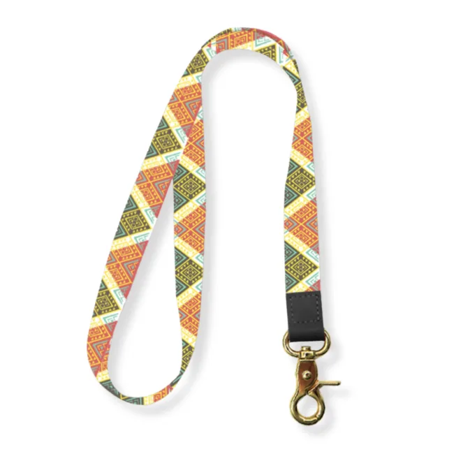 Keycord Driehoekjes Oranje Groen