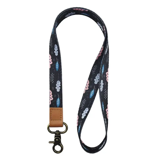 Keycord Falling Leafs Black