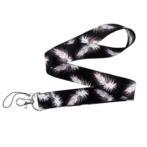 keycord veren zwart wit