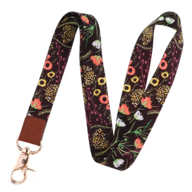 Keycord Flowers Black