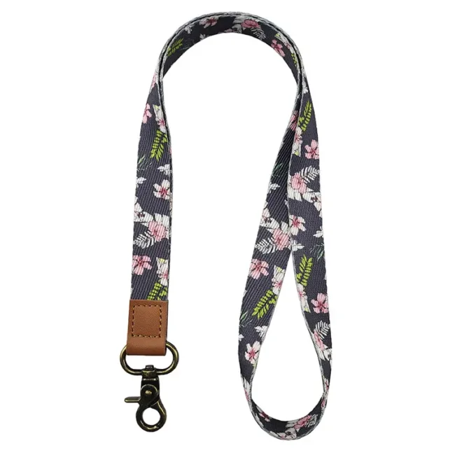 Keycord Flowers Grey