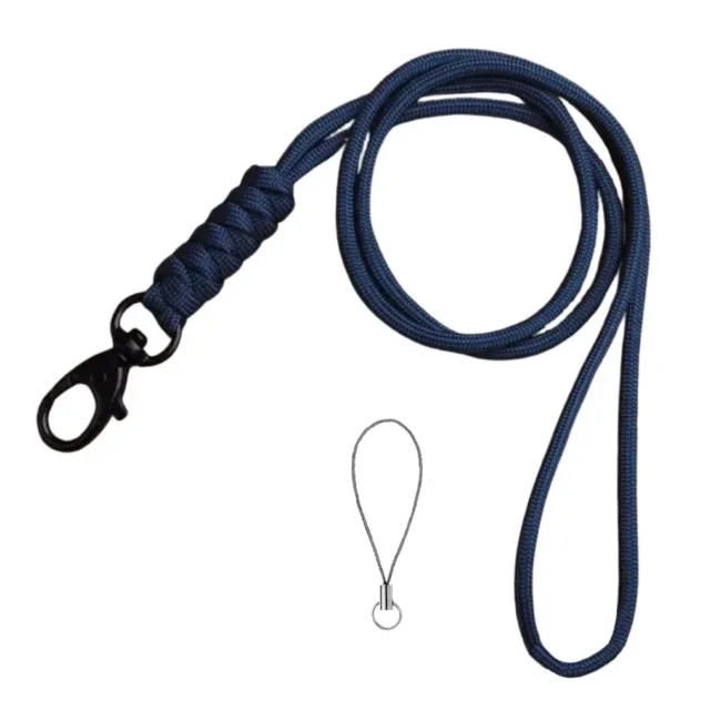 Keycord Blauw Geknoopt